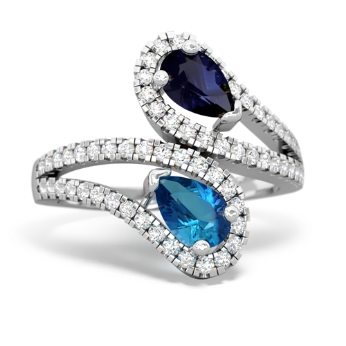 sapphire-london topaz pave swirls ring