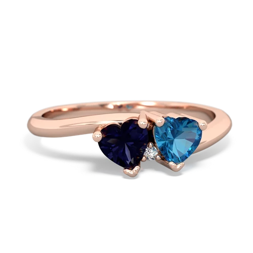 sapphire-london topaz sweethearts promise ring