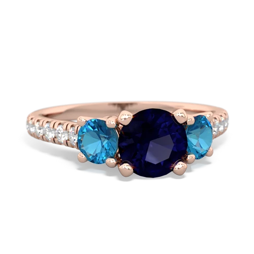 sapphire-london topaz trellis pave ring