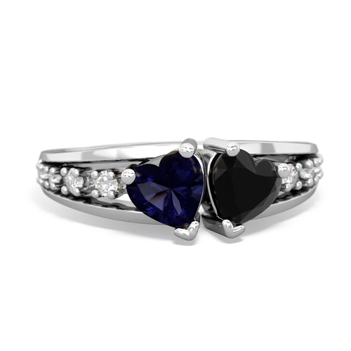 sapphire-onyx modern ring