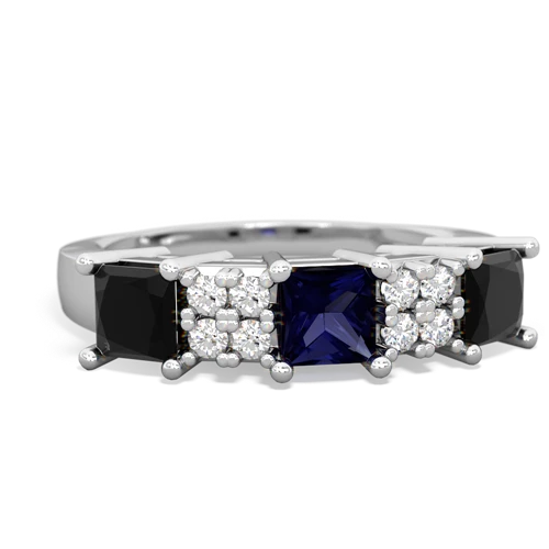 sapphire-onyx timeless ring