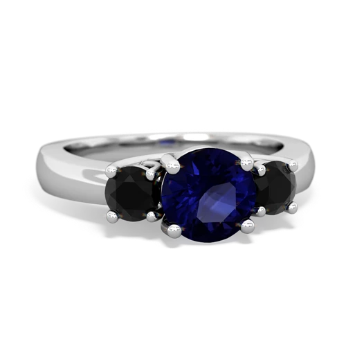 sapphire-onyx timeless ring