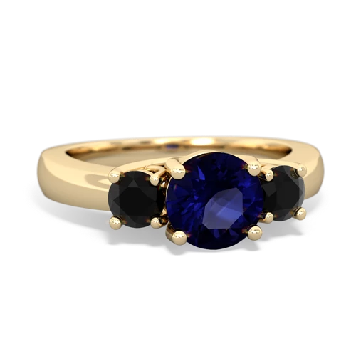 sapphire-onyx timeless ring