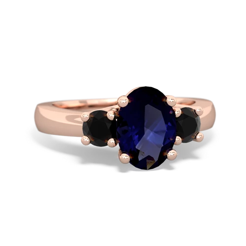 sapphire-onyx timeless ring