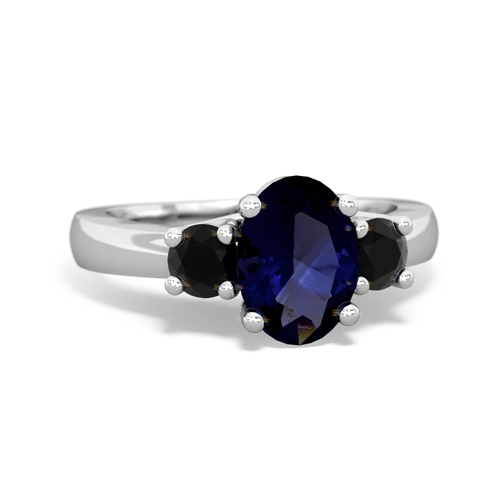 sapphire-onyx timeless ring