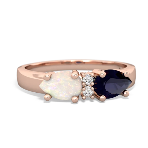 sapphire-opal timeless ring