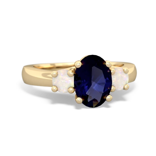 sapphire-opal timeless ring