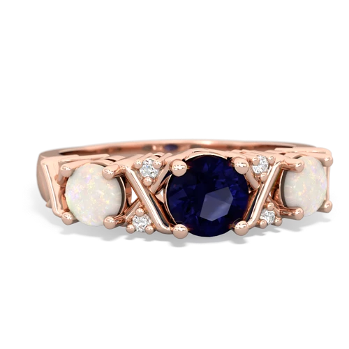 sapphire-opal timeless ring