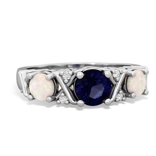 sapphire-opal timeless ring