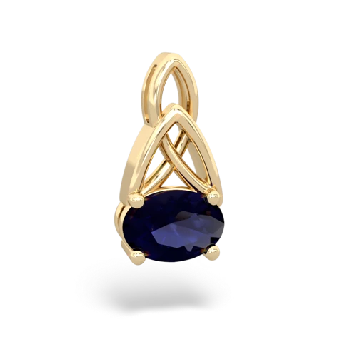 Sapphire Celtic Trinity Knot Genuine Sapphire pendant Pendant
