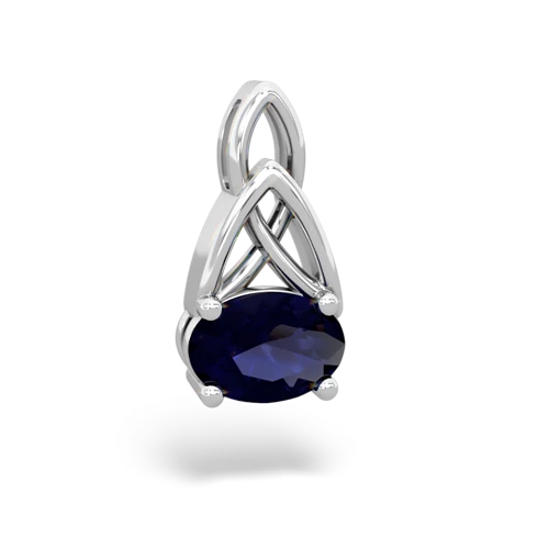 sapphire filligree pendant