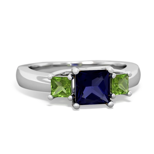 sapphire-peridot timeless ring