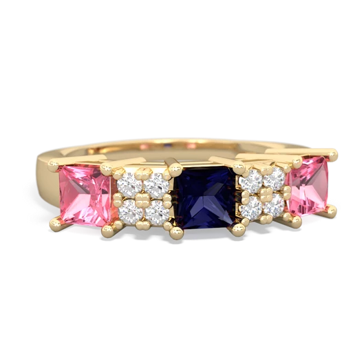 sapphire-pink sapphire timeless ring