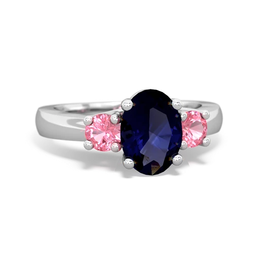 sapphire-pink sapphire timeless ring