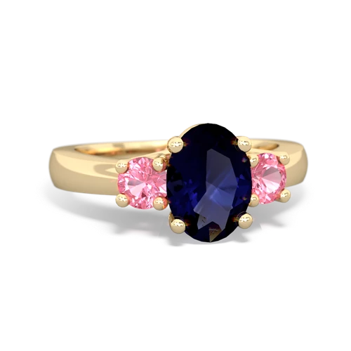 sapphire-pink sapphire timeless ring