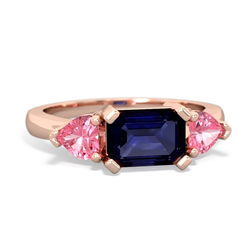 sapphire-pink sapphire timeless ring