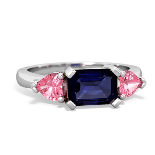 sapphire-pink sapphire timeless ring