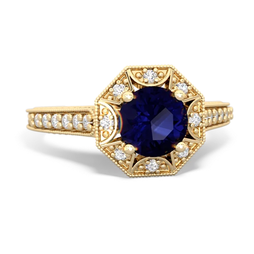 Sapphire Art-Deco Starburst Genuine Sapphire ring Ring