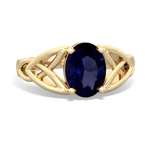 sapphire celtic ring