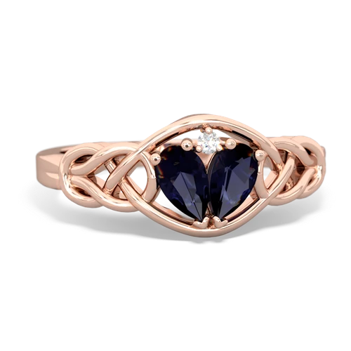 sapphire celtic knot ring