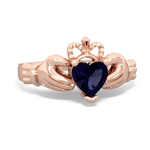 sapphire claddagh ring