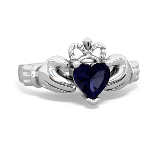 sapphire claddagh ring