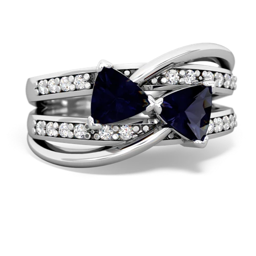 Sapphire Bowtie Genuine Sapphire ring Ring