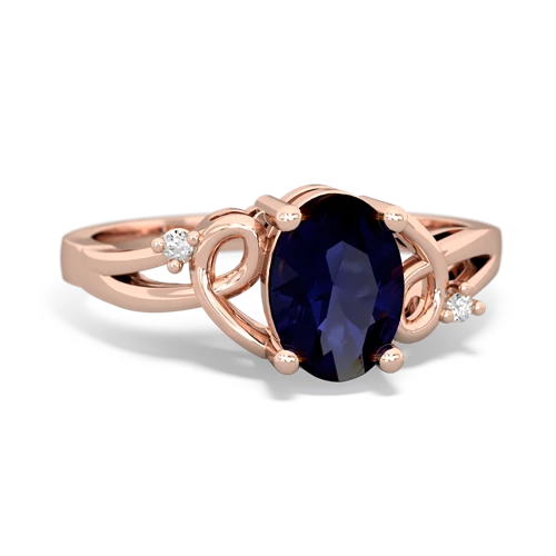 sapphire filligree ring