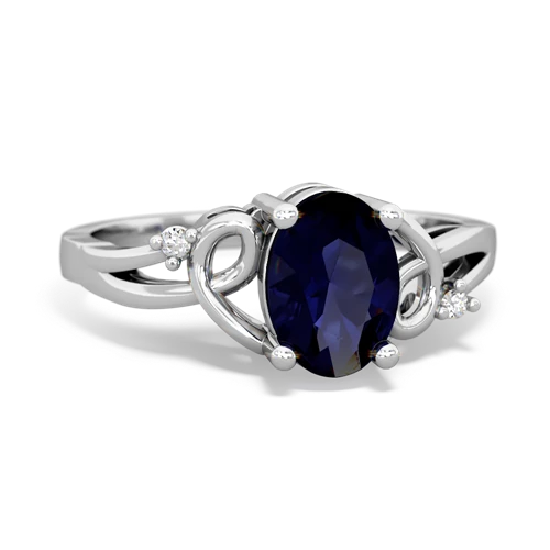 sapphire filligree ring