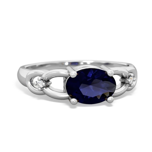 sapphire filligree ring