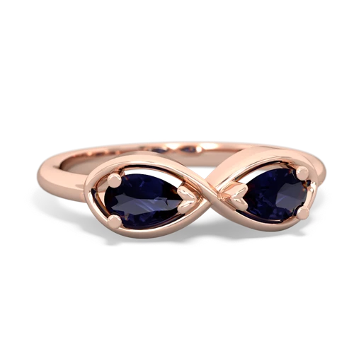 sapphire infinity ring