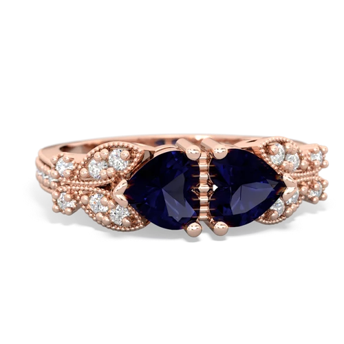 sapphire keepsake butterfly ring