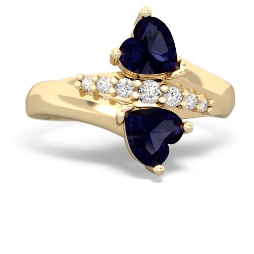 sapphire modern ring