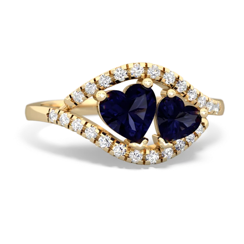 sapphire mother child ring