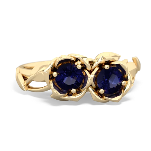 sapphire roses ring