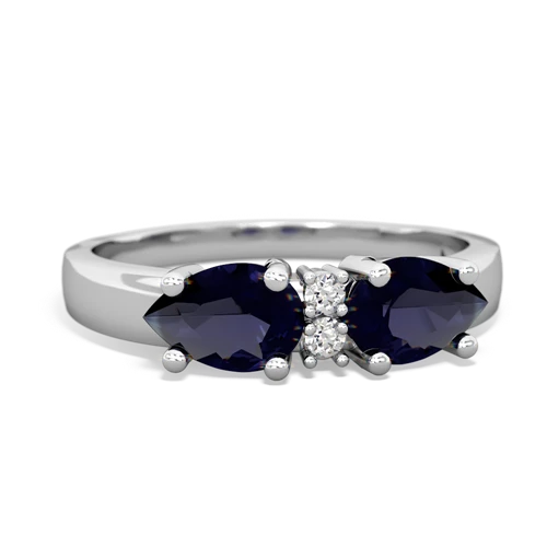 Sapphire Pear Bowtie Genuine Sapphire ring Ring
