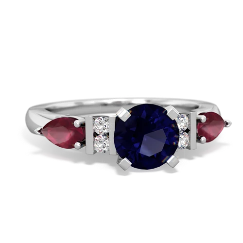 sapphire-ruby engagement ring