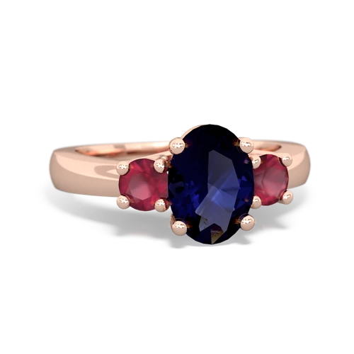 sapphire-ruby timeless ring