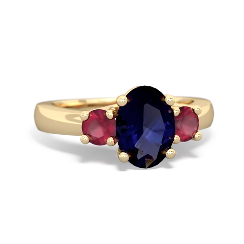 sapphire-ruby timeless ring