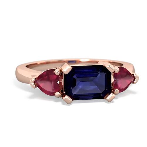 sapphire-ruby timeless ring