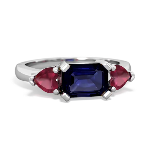 sapphire-ruby timeless ring