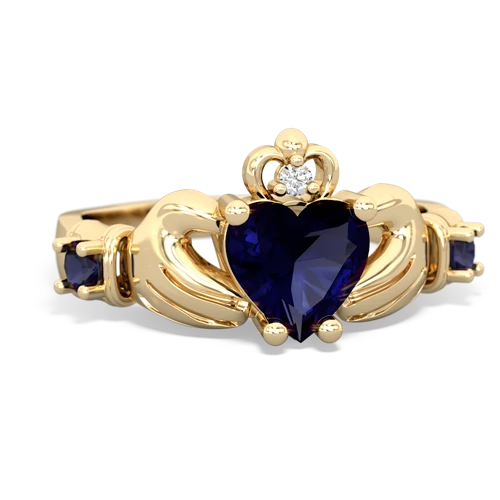 amethyst-citrine claddagh ring