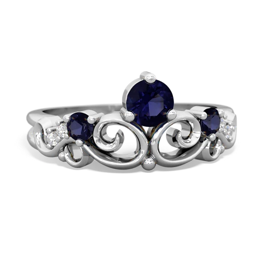 sapphire-sapphire crown keepsake ring