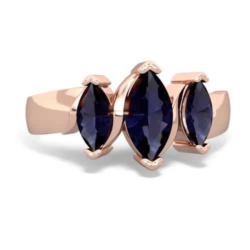 sapphire-garnet keepsake ring