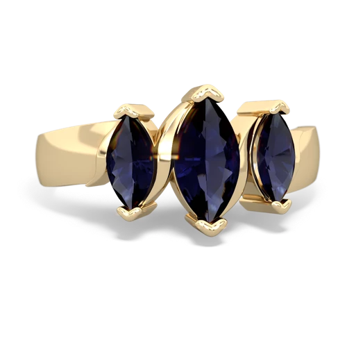 blue topaz-ruby keepsake ring