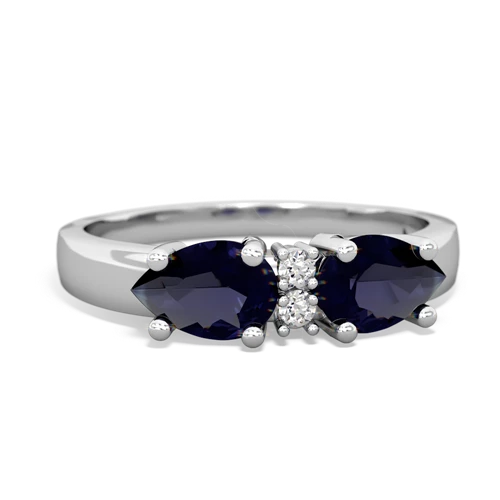 sapphire-sapphire timeless ring