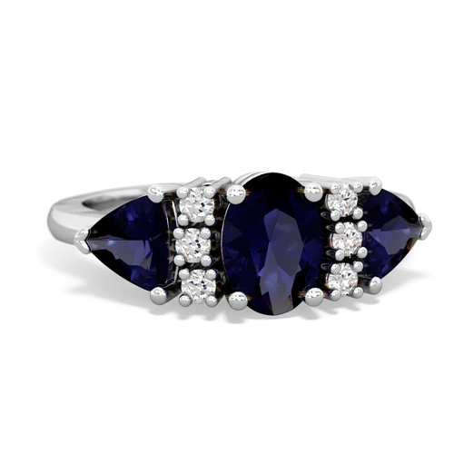 white topaz-tanzanite timeless ring