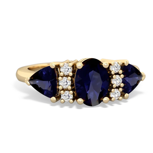 sapphire-amethyst timeless ring