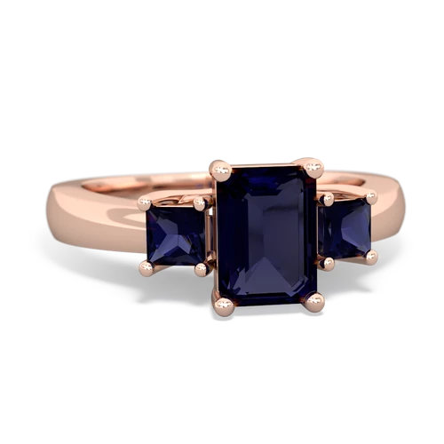 blue topaz-pink sapphire timeless ring