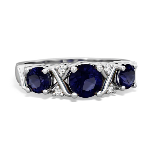 sapphire-sapphire timeless ring